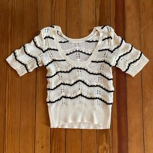 Sweet Eyelet Ella Moss Sweater